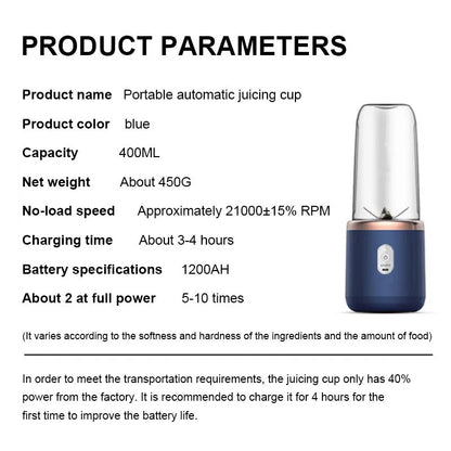 Portable USB Electric Juicer - Kitchen 71°